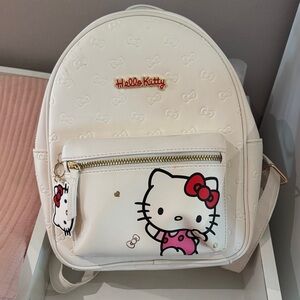 Hello Kitty Cream Backpack with Red Accents